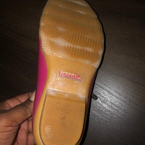 Pink Sperry Top Sided Rain Shoes - Picture 10 of 10
